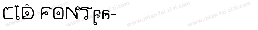 CID FONTf6字体转换